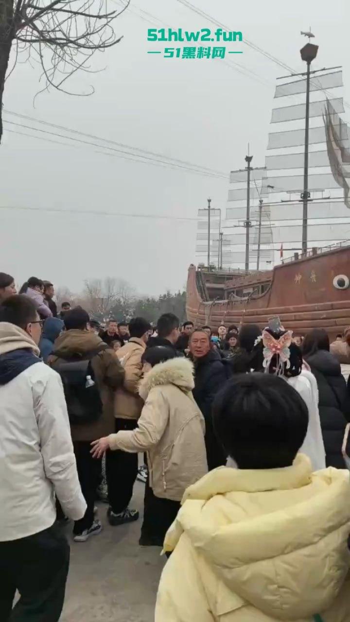 过年出游成风气，路见不平先插队！河南景区多次发生打架事件激烈打斗场面比表演还好看。-5